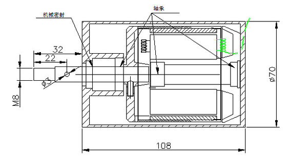 3200W 8Nm Outrunner Fırçasız DC Motor Hall Sensörü Tedarikçi